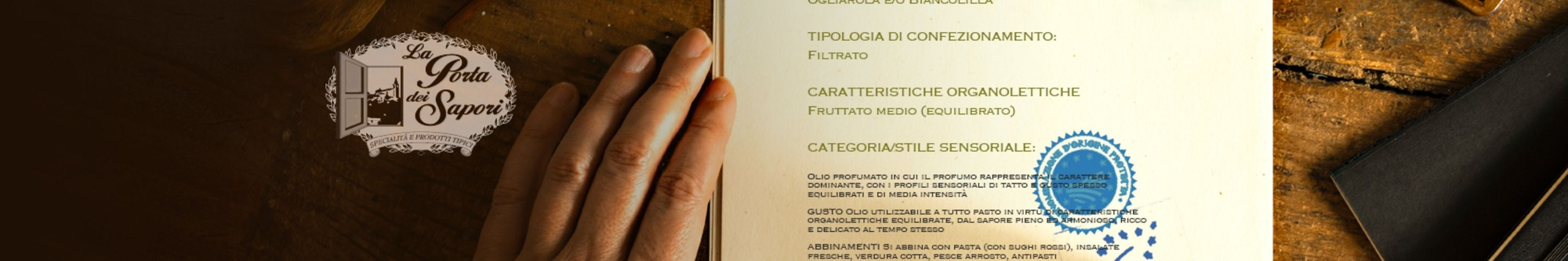 EXTRA VERGINE CERTIFICATO | LA PORTA DEI SAPORI